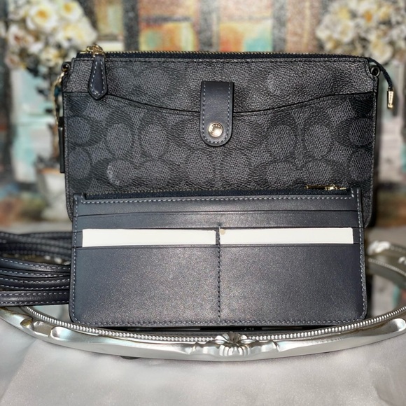 Coach Handbags - Coach Signature Wallet on Chain / Crossbody